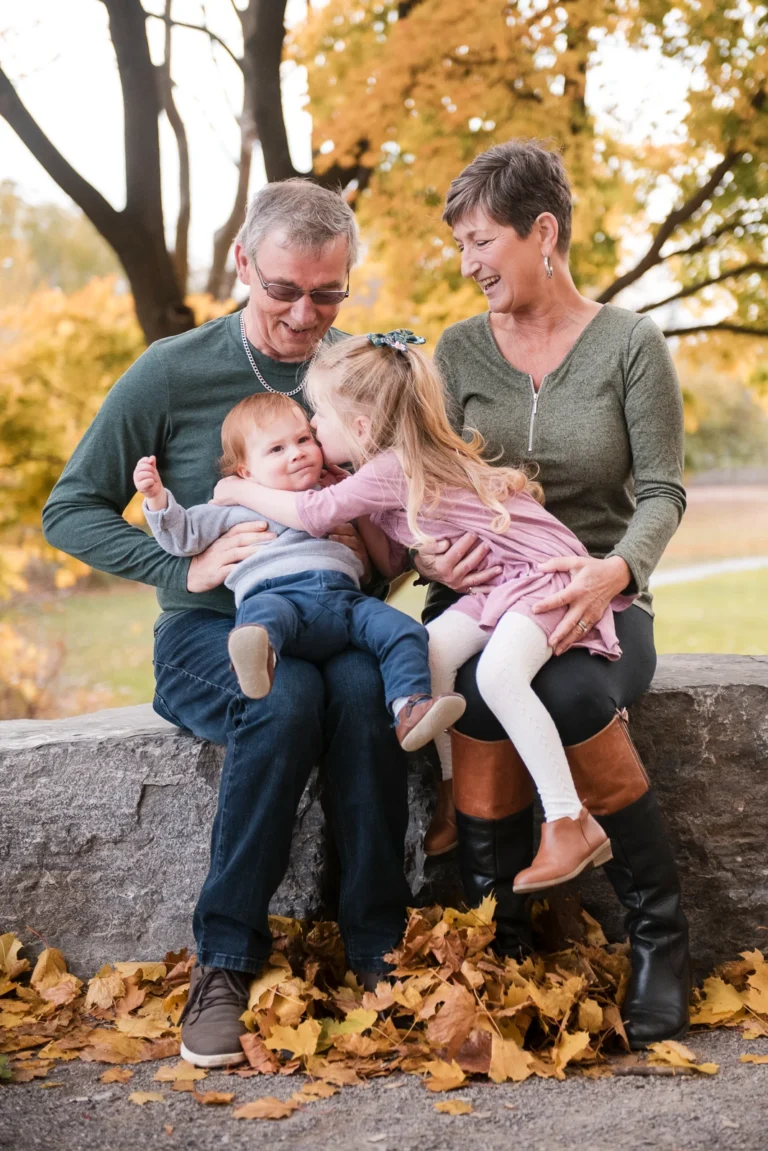 a family portrait of grandparents with two grandchildren -shot at dundurn castle in hamilton ontario