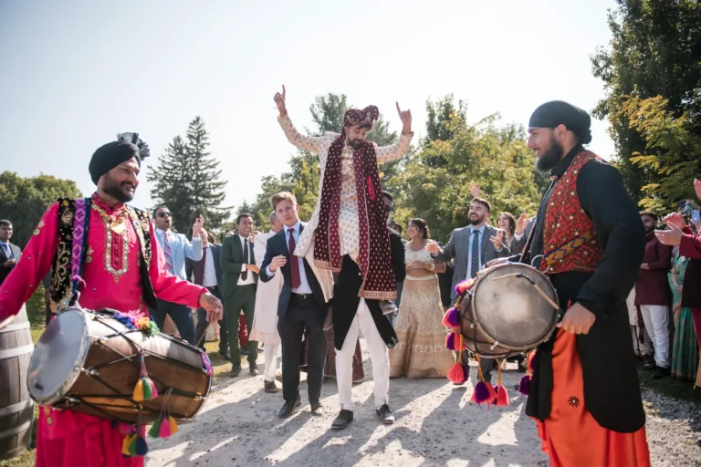 Indian Wedding Baraat photographed in Niagara By Pixelesque Photography - Hamilton Indian Wedding Photographer