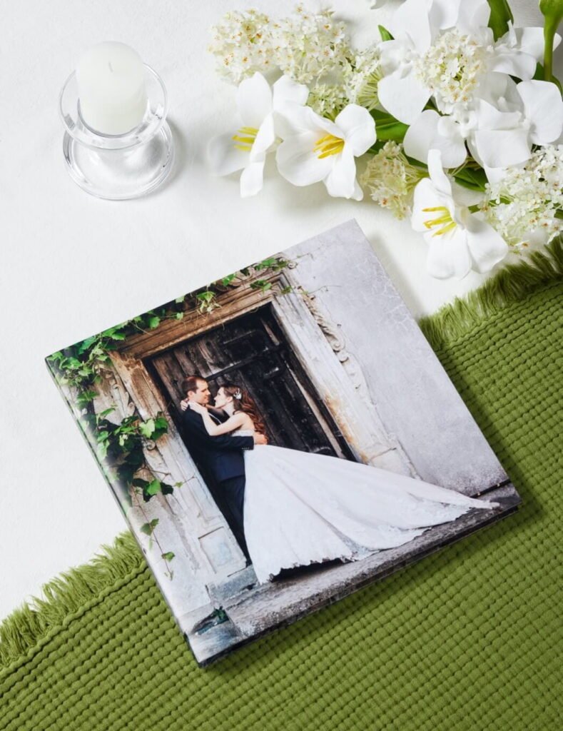 a fine art wedding photo book