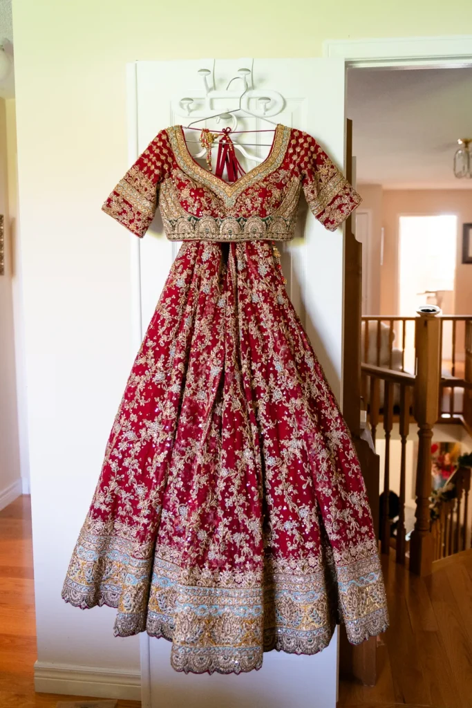 dundas valley golf curling club wedding photography indian lehenga 3