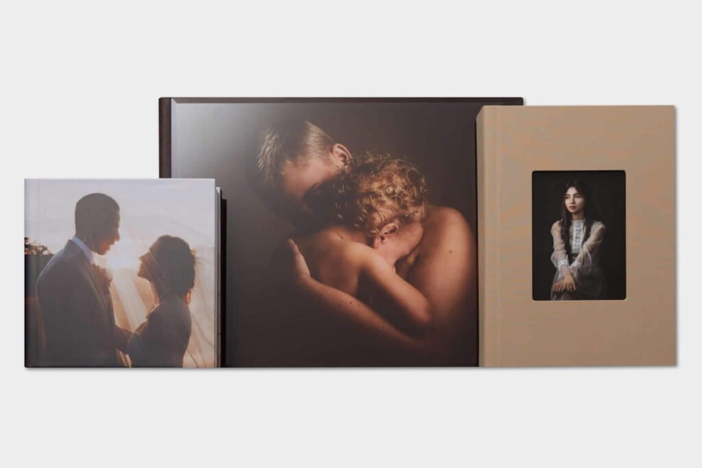 Fine art photo books printed for weddings, portraits, and family portraits