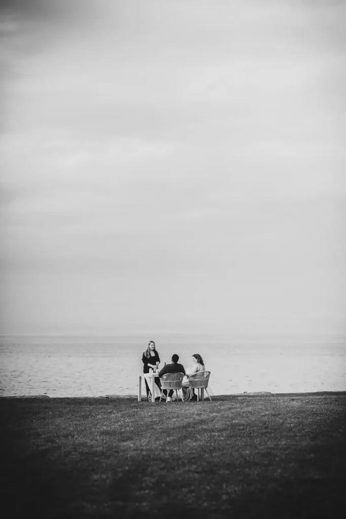 Romantic wine-tasting engagement photos at Konzelmann Estate in Niagara-on-the-Lake