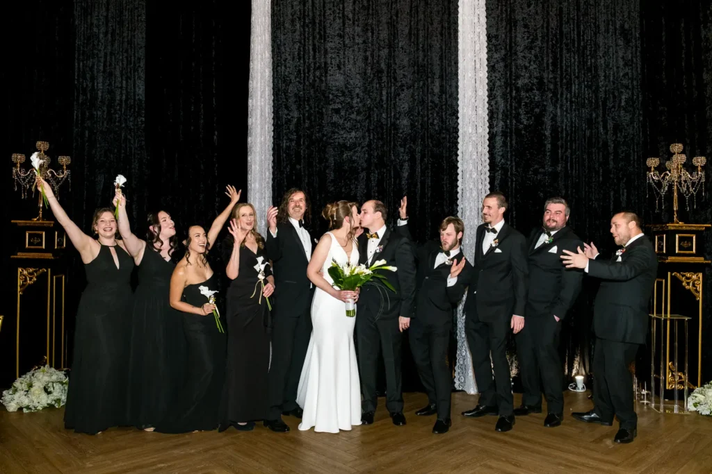 Indoor family wedding portraits Belle Vie Ingersoll