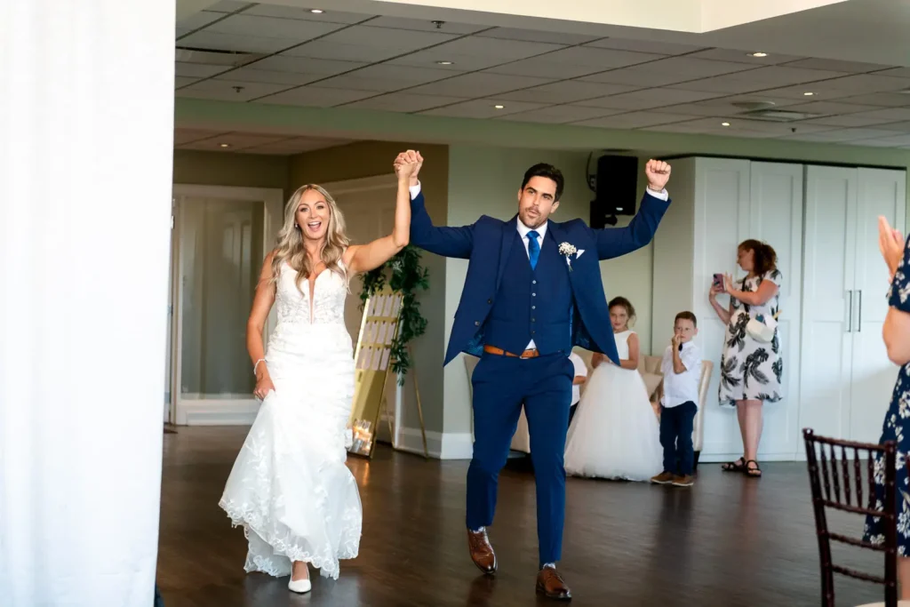 the couple make their grand entrance