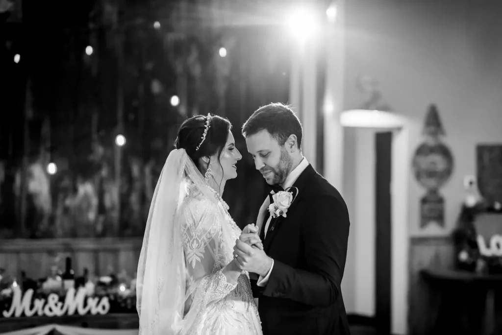 First dance rustic elegant barn wedding Ontario