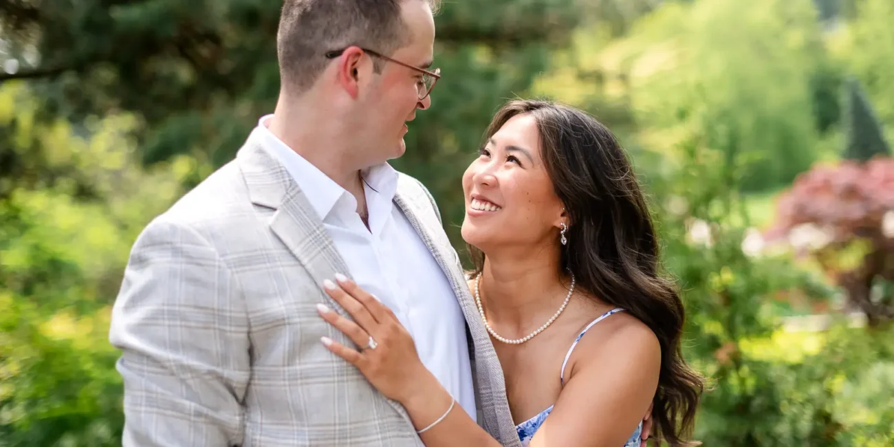 royal botanical gardens engagement 97 - Ben & Vicki's Rain-Kissed Engagement Session at the Royal Botanical Gardens Rock Garden - Hamilton Wedding Photographer
